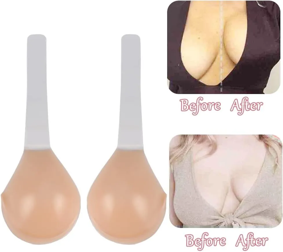 Sticky Bra, Invisible Conceal Lift Bra, Adhesive Conceal Silicone Tape with Strap