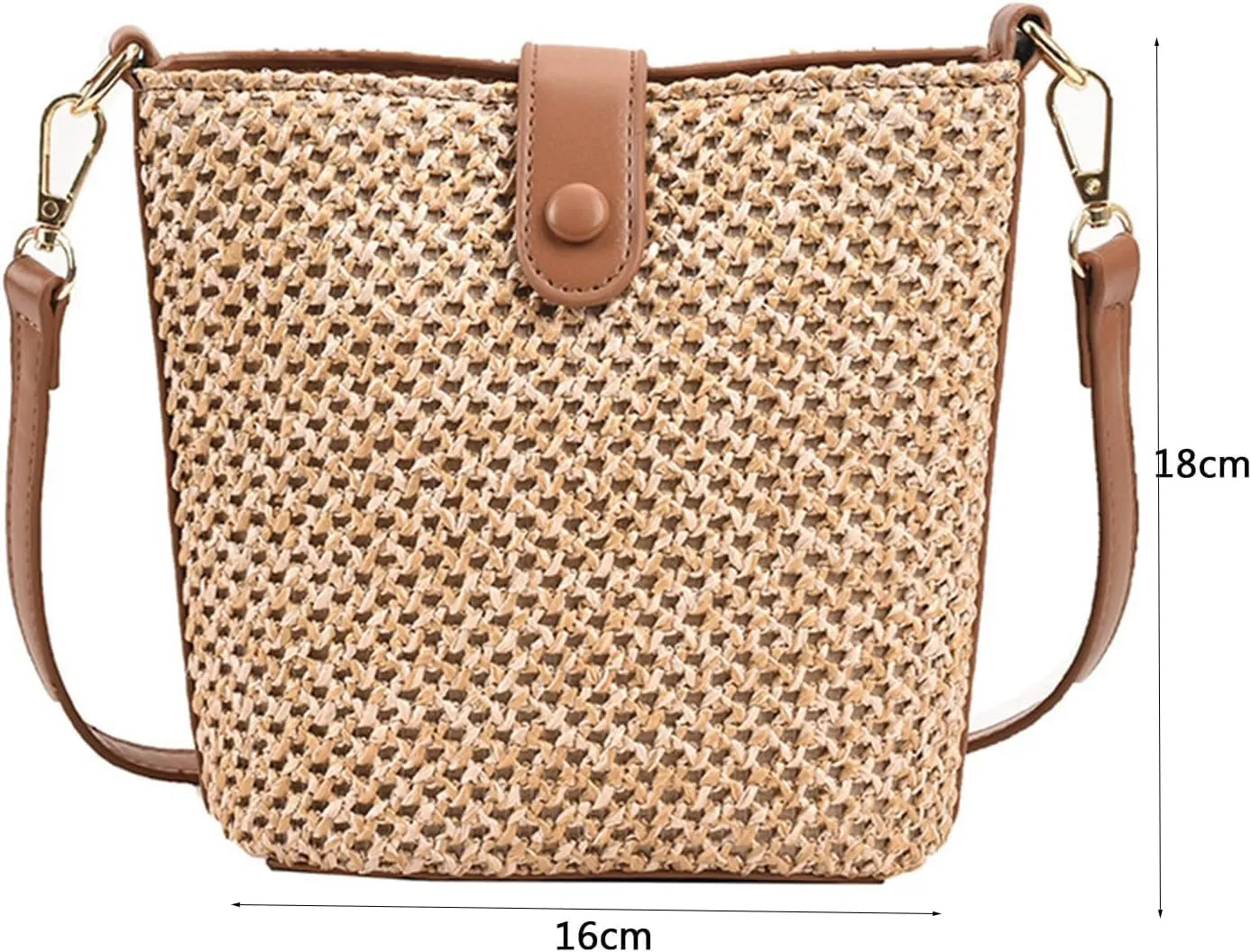 Straw Crossbody Purse Hobo Bags Women Vintage Shoulder Bag Tote Bag Summer Beach Bag Work Travel Bag