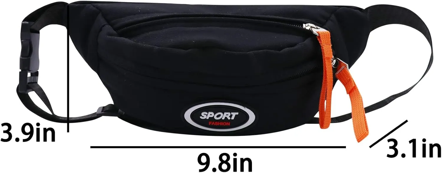 Suillty Waist Bag for Kids,Small Fanny Pack for Little Boy Girls,Fashion Buckle Bum Bag Lightweight Chest Bag for Children Outdoor Sport Running,Camping,Trip