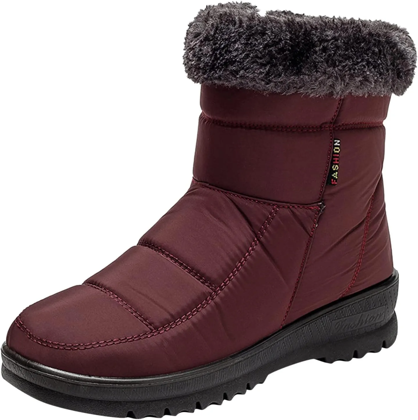 Tall Winter Boots for Women Waterproof Snow Non Slip Snow Boot Women Low Waterproof Snow Boots Women Pull on Fashionable Winter Boots for Women Botas De Trabajo Para Mujer En El Frio