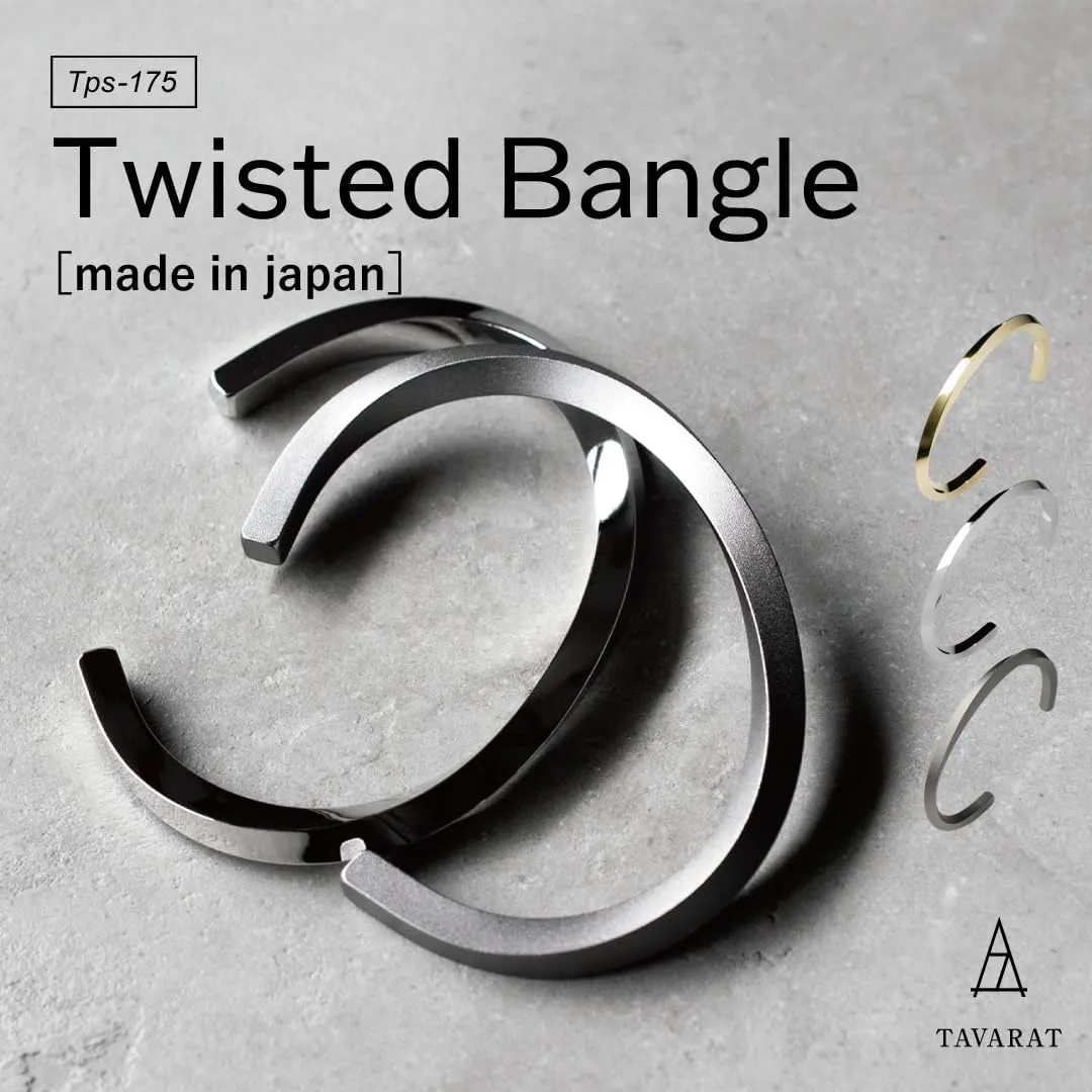 TAVARAT] Cuff Bracelet for men bangle brass twisted Tps-175