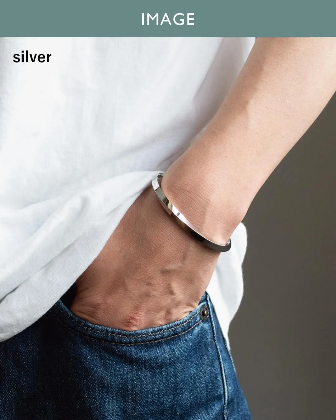 TAVARAT] Cuff Bracelet for men bangle brass twisted Tps-175