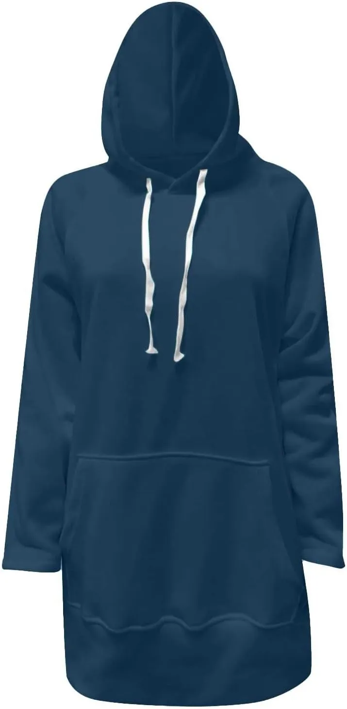 The Warmy Oversized Hoodie Dress for Womens Hoodies Pullover Long Sleeve Hoodies with Pocket