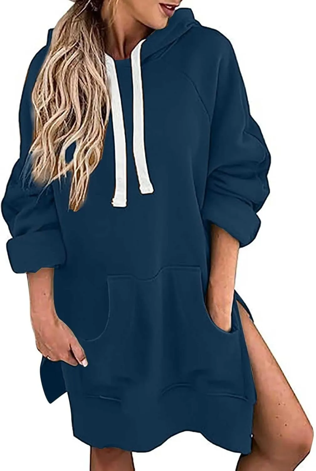 The Warmy Oversized Hoodie Dress for Womens Hoodies Pullover Long Sleeve Hoodies with Pocket