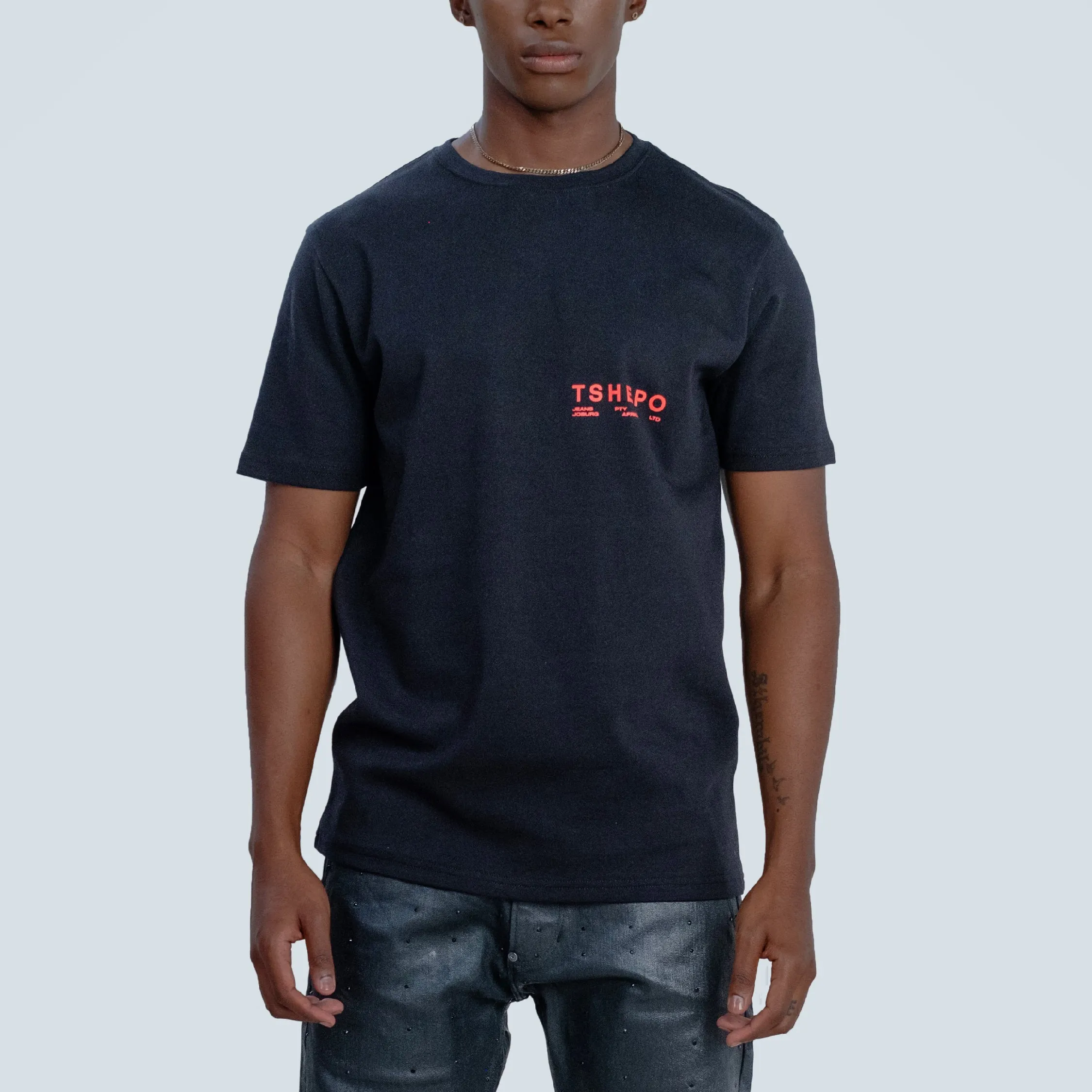 TSHEPO PTY LTD T-SHIRT, BLACK
