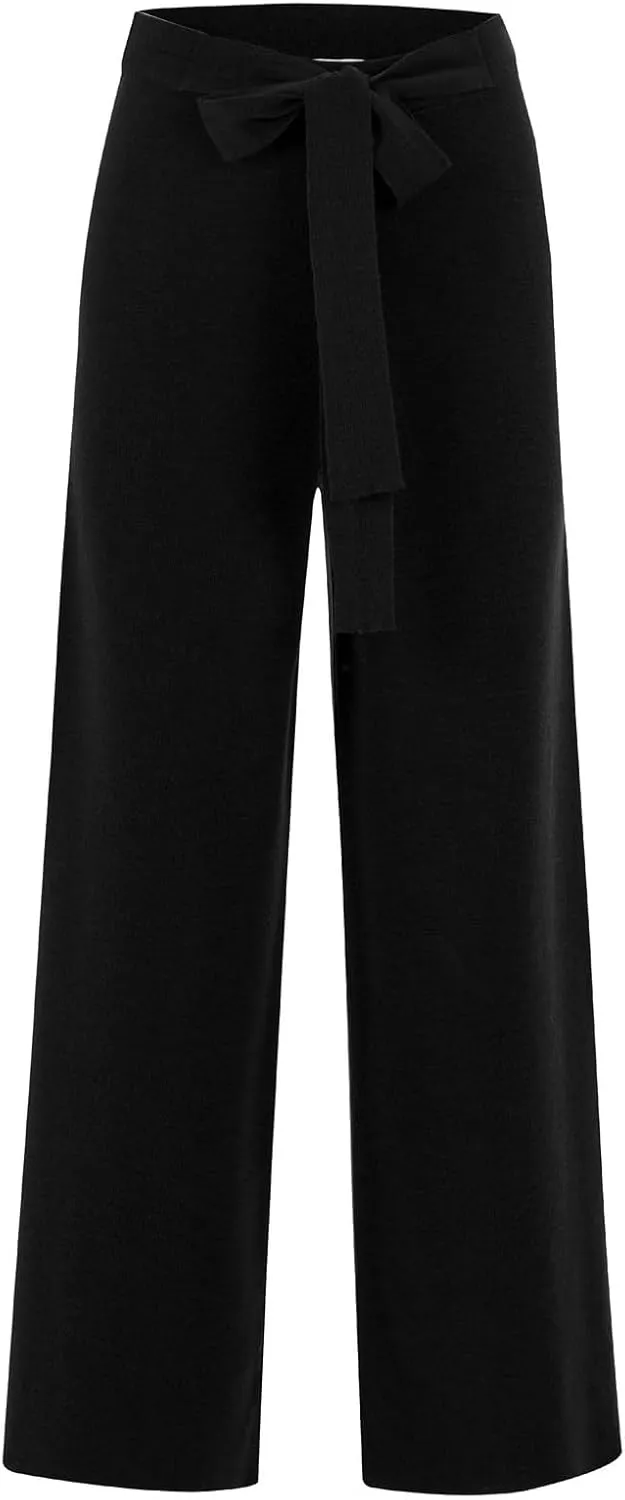 Tube Leg High Waist Women's Knitwear Trousers