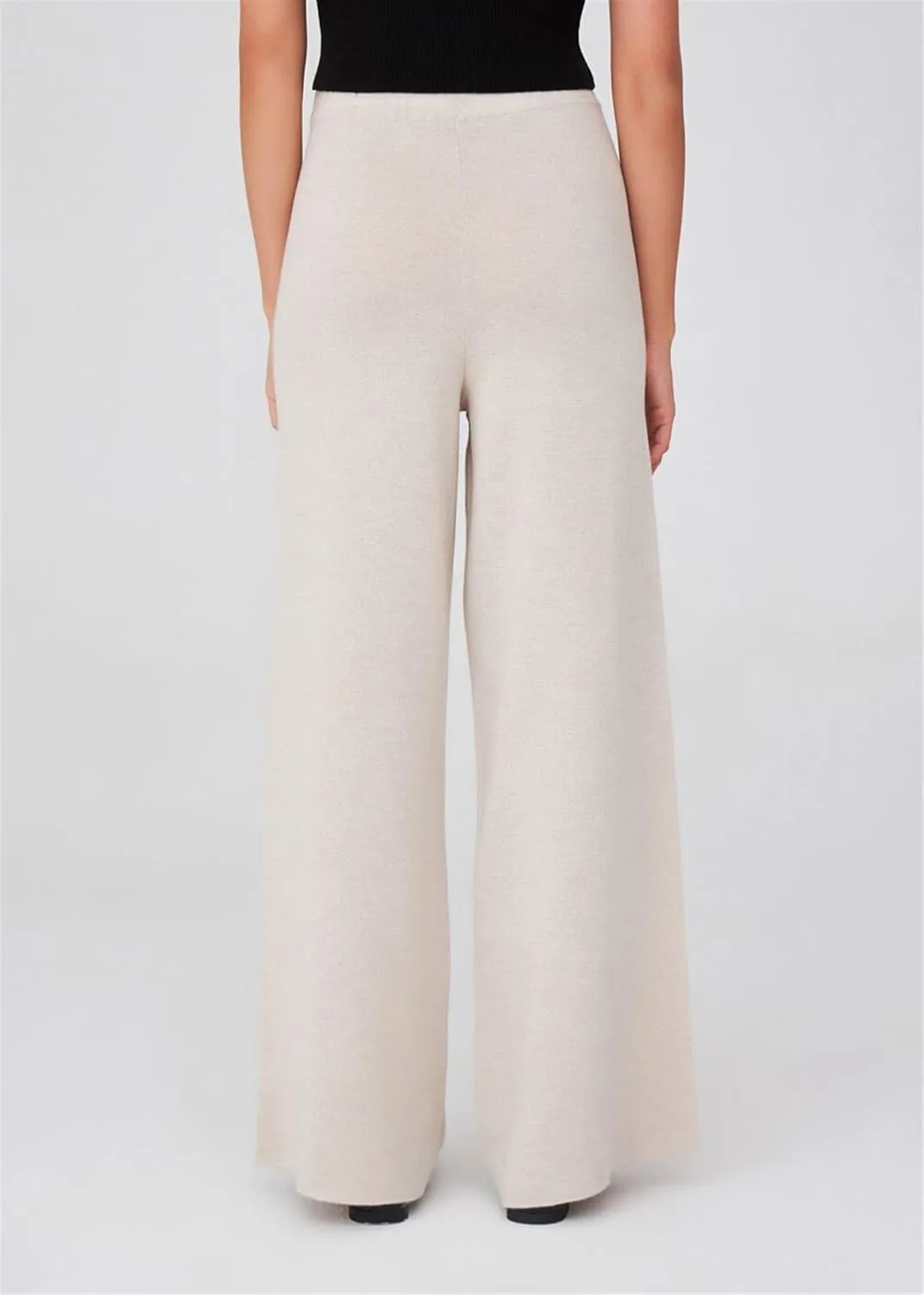 Tube Leg High Waist Women's Knitwear Trousers