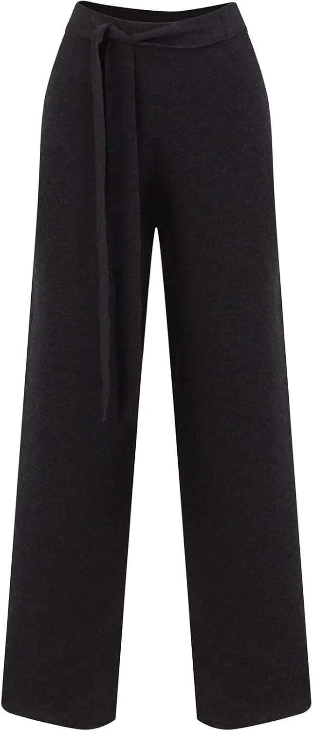 Tube Leg High Waist Women's Knitwear Trousers