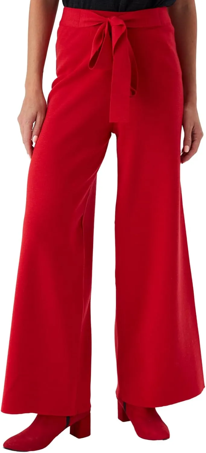 Tube Leg High Waist Women's Knitwear Trousers