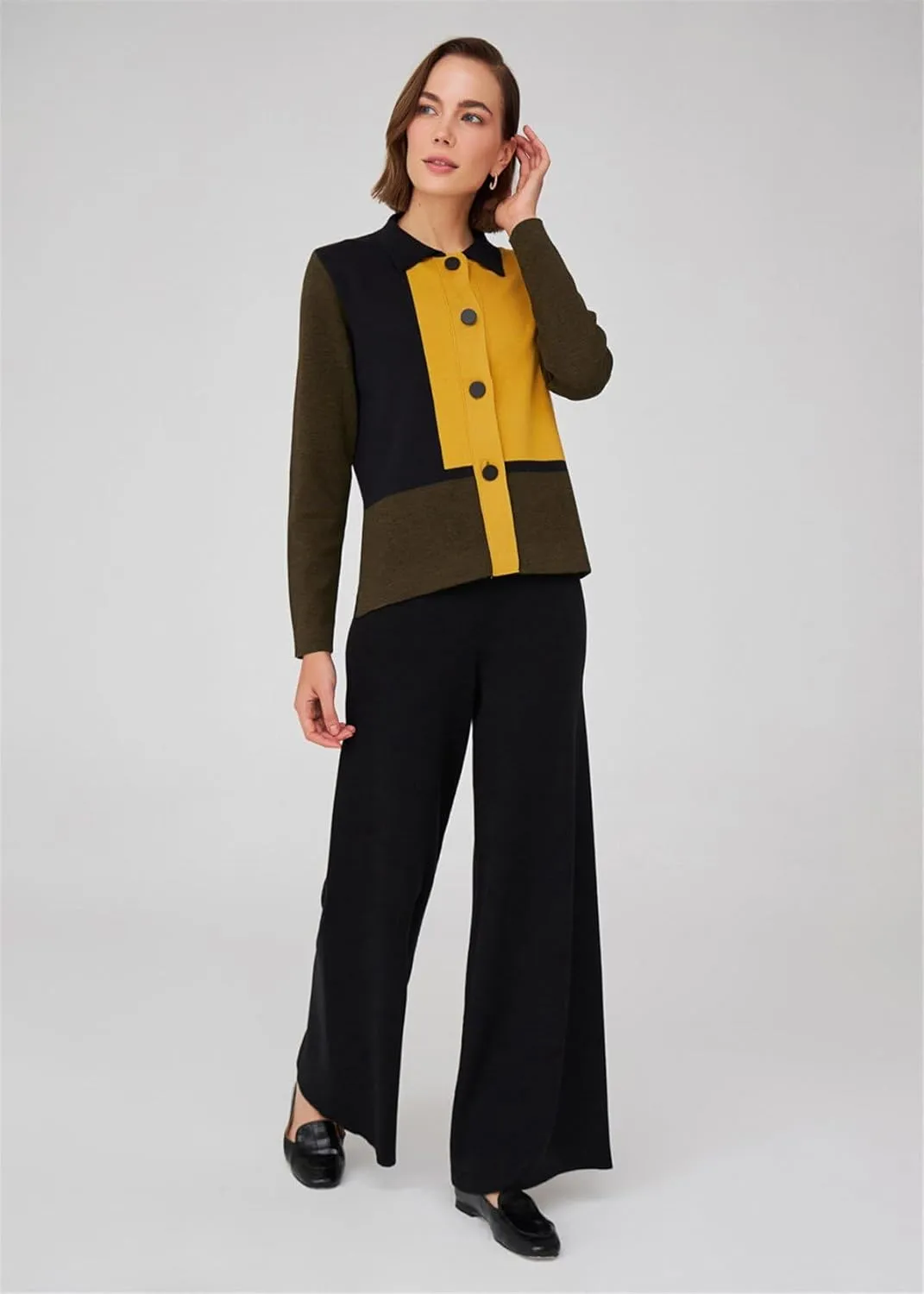 Tube Leg High Waist Women's Knitwear Trousers