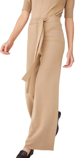 Tube Leg High Waist Women's Knitwear Trousers