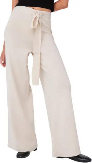 Tube Leg High Waist Women's Knitwear Trousers