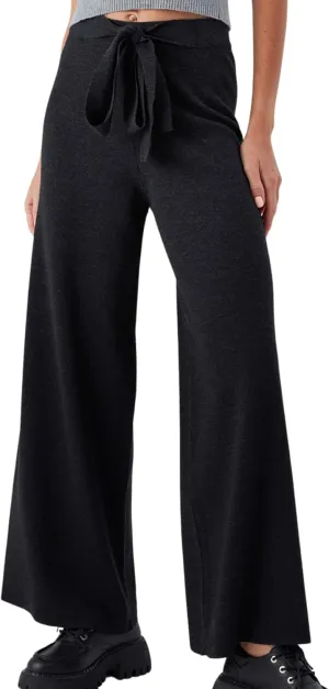 Tube Leg High Waist Women's Knitwear Trousers
