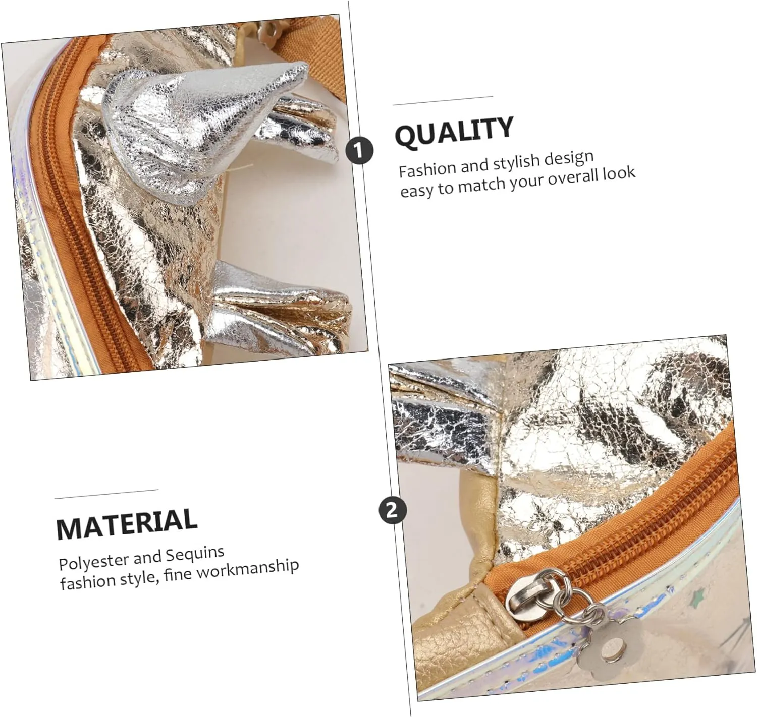 Unicorn Sequins Waist Pouch Fashionable Outdoor Waist Bag Sequin Chest Pack for Women Girls Waist Bag Fashion Waist Pack for Shopping Travel Hiking