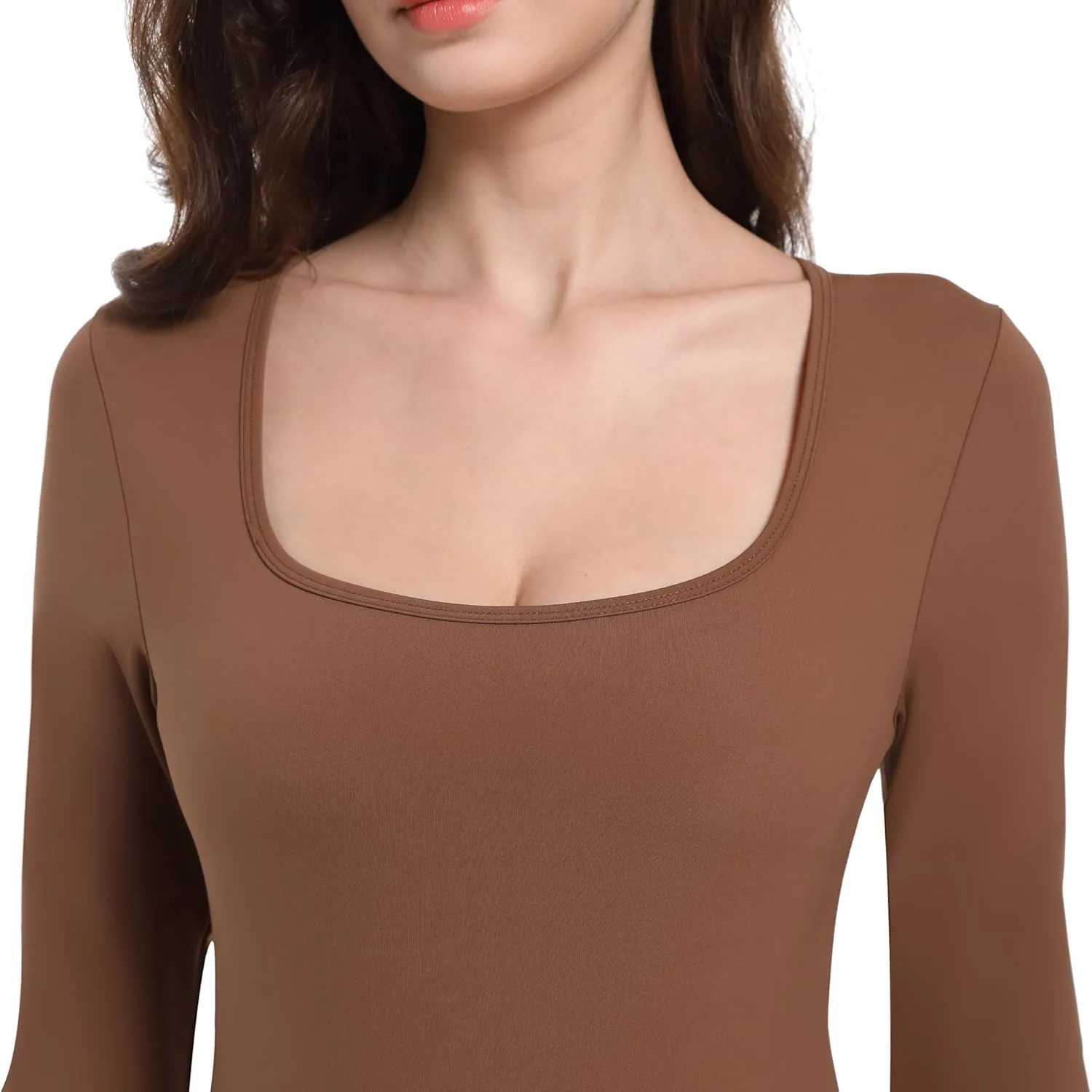 V VOCNI Maternity Jumpsuit Women's Square Neck Long Sleeve Bodycon T Shirts Yoga Leggings Romper Pregnancy Bodysuit