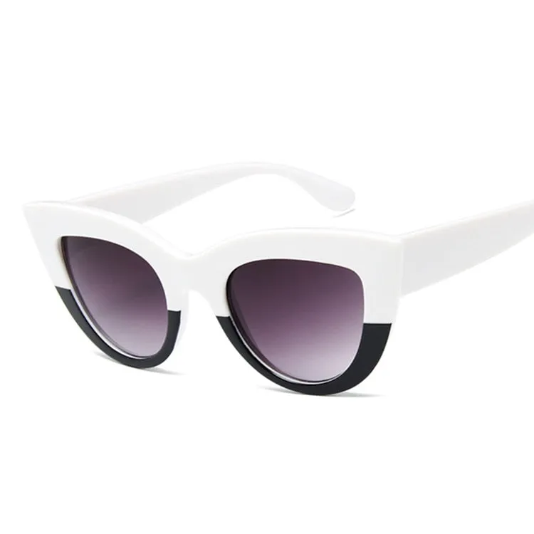 Vintage Black Cat Eye Sunglasses for Women