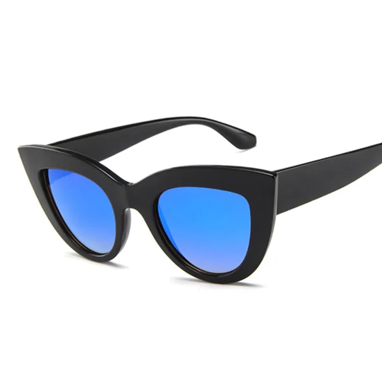 Vintage Black Cat Eye Sunglasses for Women