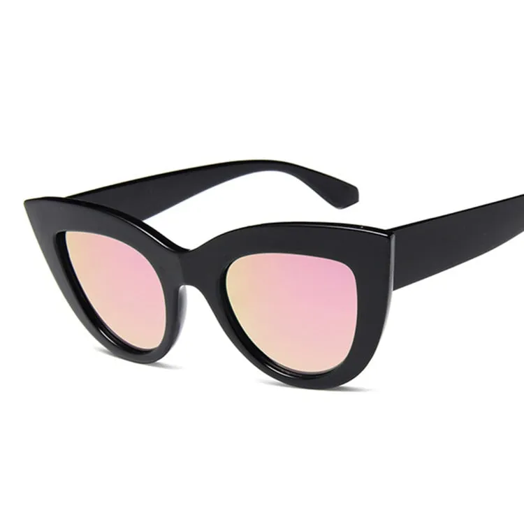 Vintage Black Cat Eye Sunglasses for Women