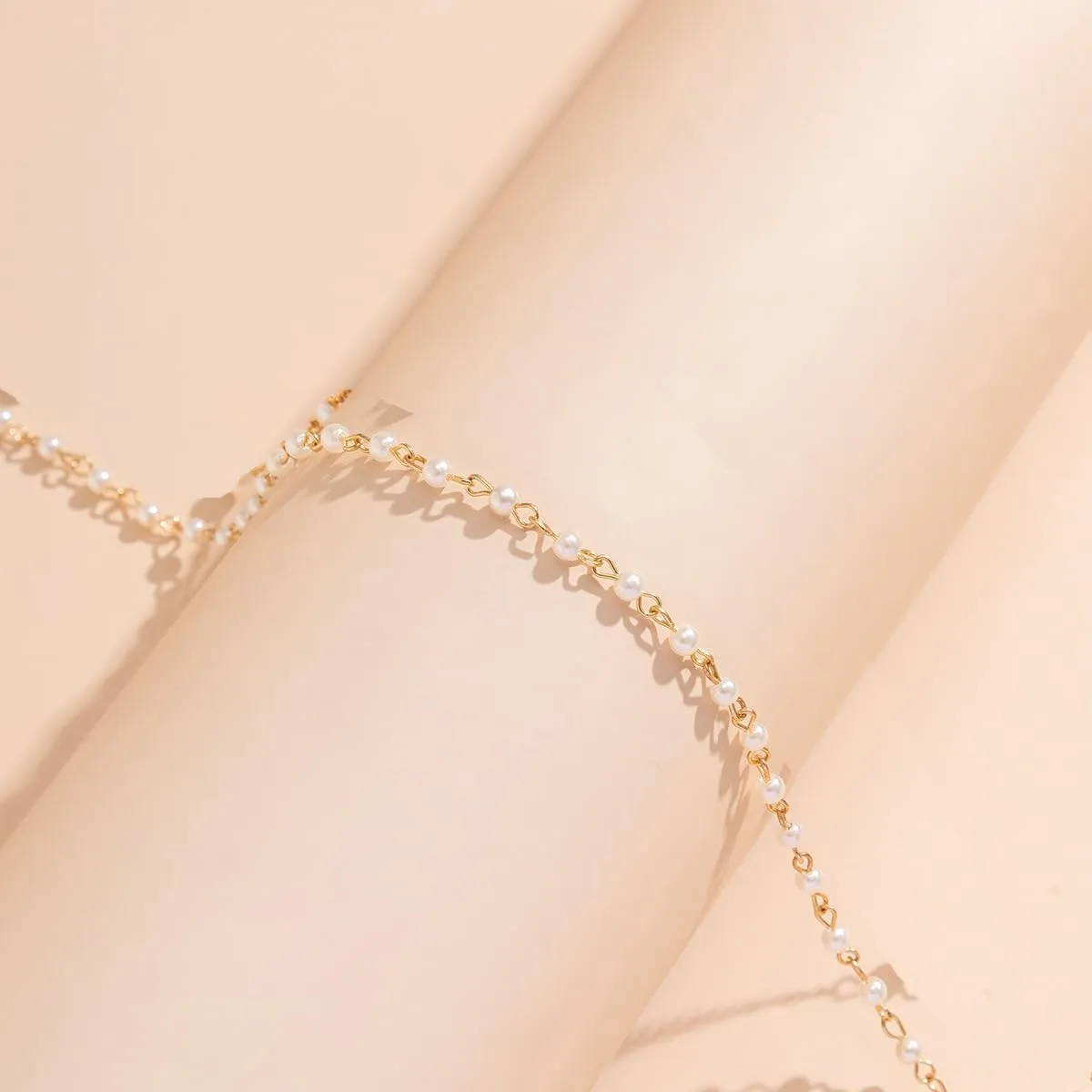 Waist Chains for Women 14K Gold Waist Beads Belly Chain 2Pcs Body Chains Layered Cuban Pearl Satellite Beads Rope Coin Heart Pendant Belly Belt Adjustable Bikini Body Jewelry for Women 