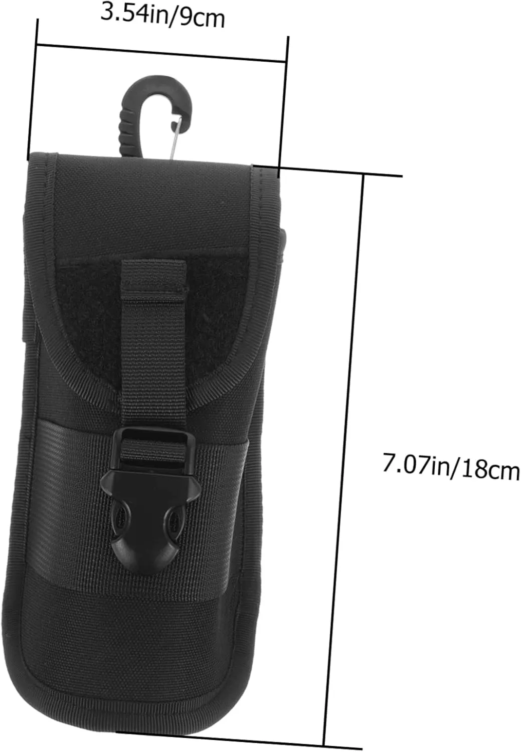 Waist Hanging Sunglass Case Sunglasses Lightweight Travel Men Vacation Holder Foldable Belt Soft Portable Outdoor Glasses Case Glasses Pouch Fabric Black