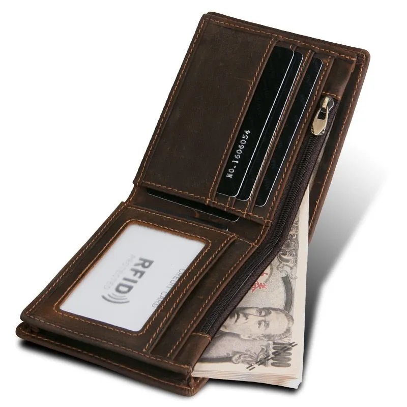 West Louis Vintage Cow Genuine Leather Wallet
