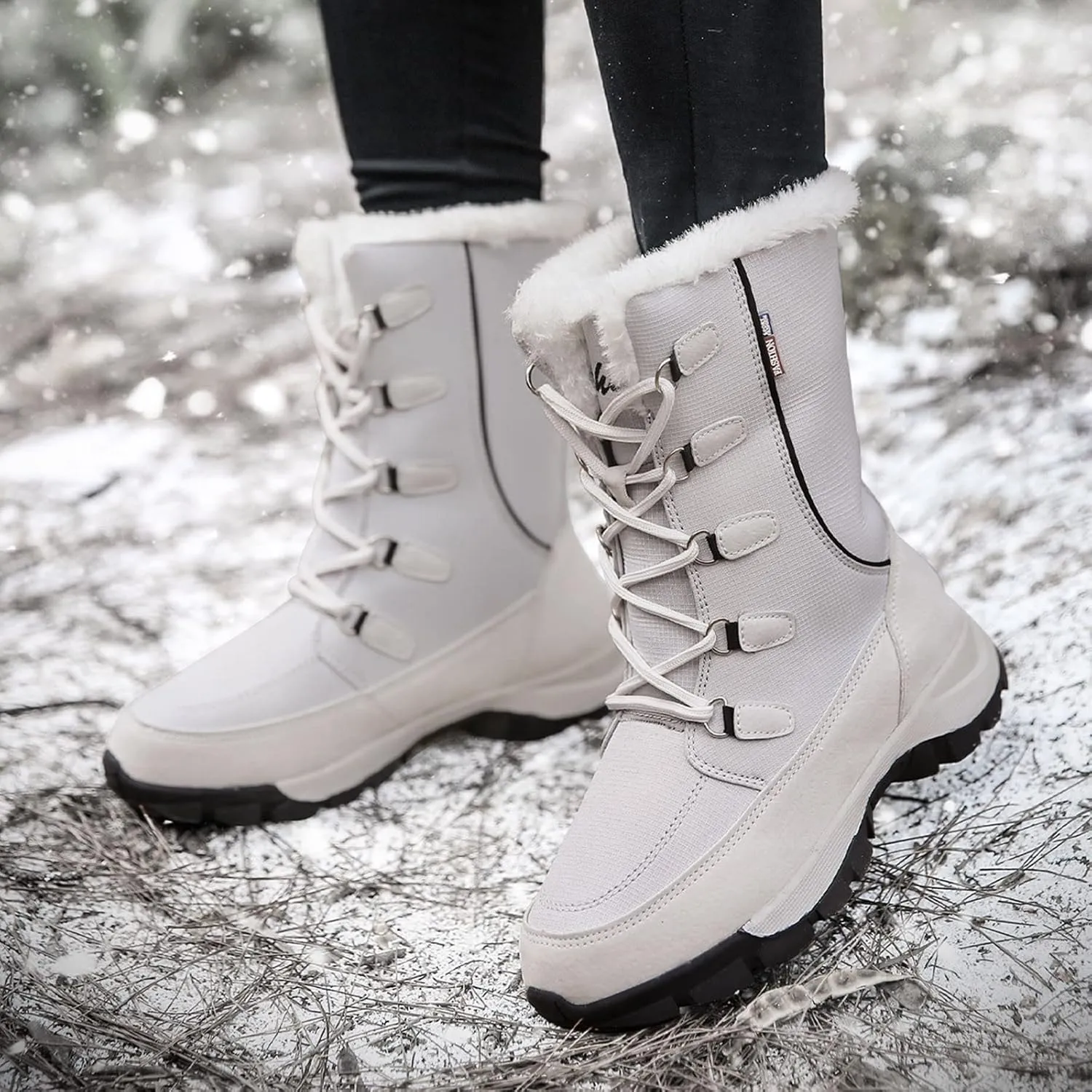 Wide Width Snow Boots Women 11 Womens Snow Boots Size 12 Winter Boots Womens Size 11 Womens Hiking Boots Waterproof Lightweight Botas De Trabajo Para Mujer Waterproof Plastico