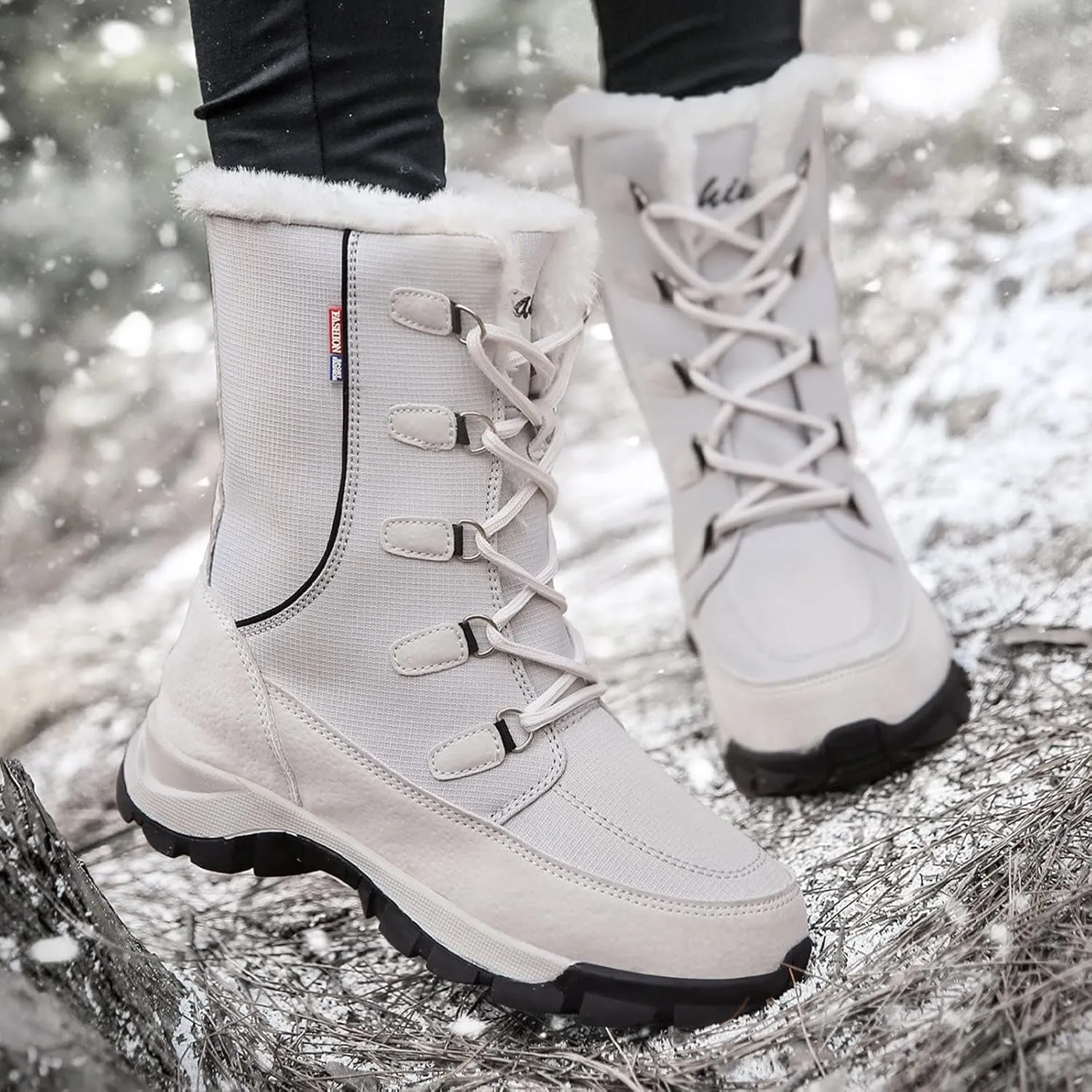Wide Width Snow Boots Women 11 Womens Snow Boots Size 12 Winter Boots Womens Size 11 Womens Hiking Boots Waterproof Lightweight Botas De Trabajo Para Mujer Waterproof Plastico