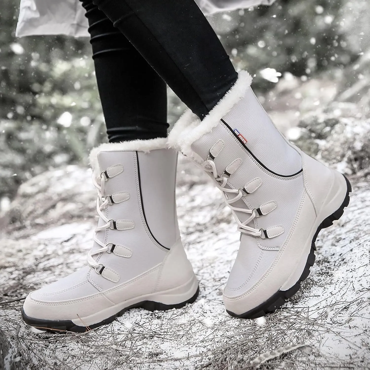 Wide Width Snow Boots Women 11 Womens Snow Boots Size 12 Winter Boots Womens Size 11 Womens Hiking Boots Waterproof Lightweight Botas De Trabajo Para Mujer Waterproof Plastico