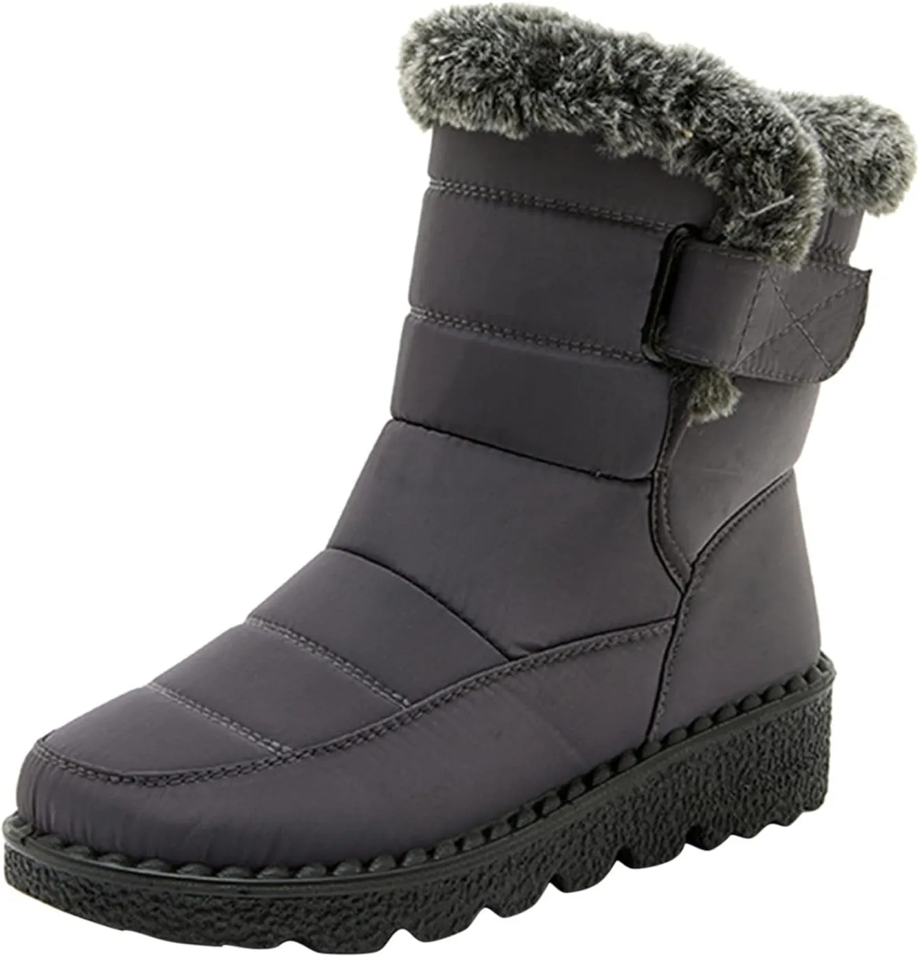 Winter Ankle Boots for Women Waterproof Snow Size 11 Women Snow Boots Wide Calf Womens Snow Boots Wide Sizes Women Rubber Boots for Outdoor Ankle 6 .5 Botas Waterproof Para Mujer Nieve Deals Cheap