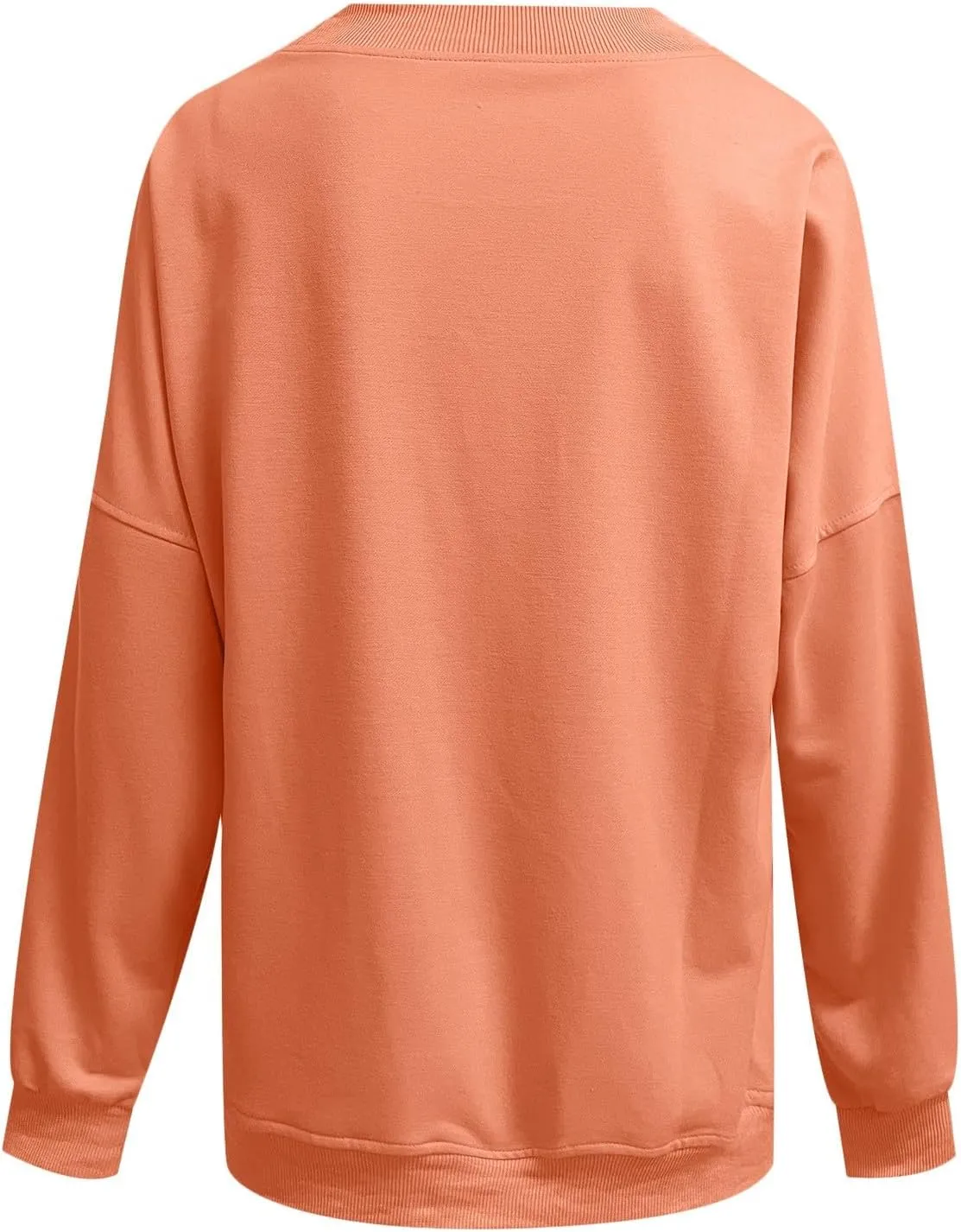 Women Casual Oversized Long Sleeve Crewneck Sweatshirt Pullover Tops, S-XXL