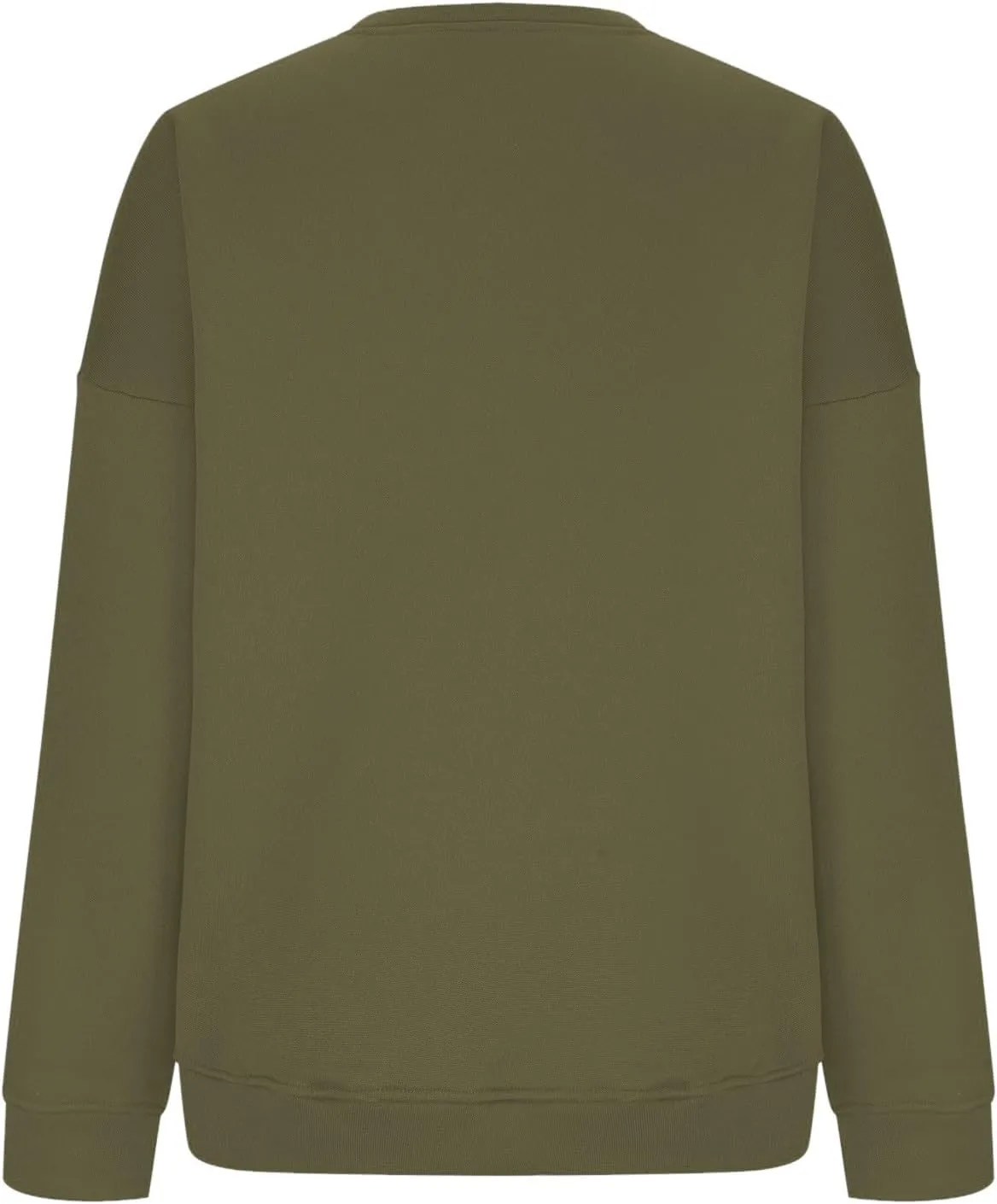 Women Crew Neck Sweatshirts Drop Shoulder Fleece Oversized Sweatshirts Long Sleeve Casual Loose Pullover Cozy Sweater