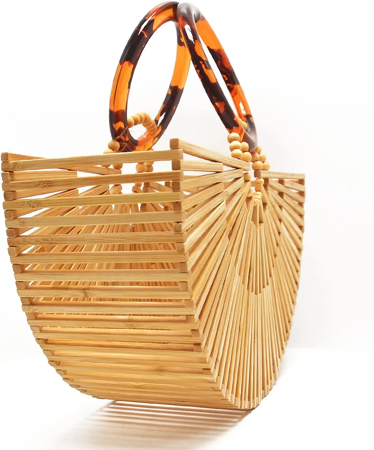 Womens Bamboo Handbags Handmade Purses Tote Bag Small