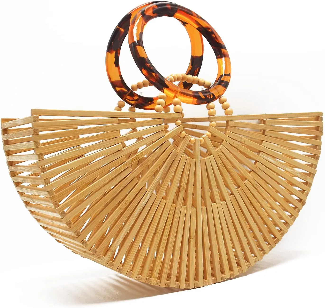 Womens Bamboo Handbags Handmade Purses Tote Bag Small