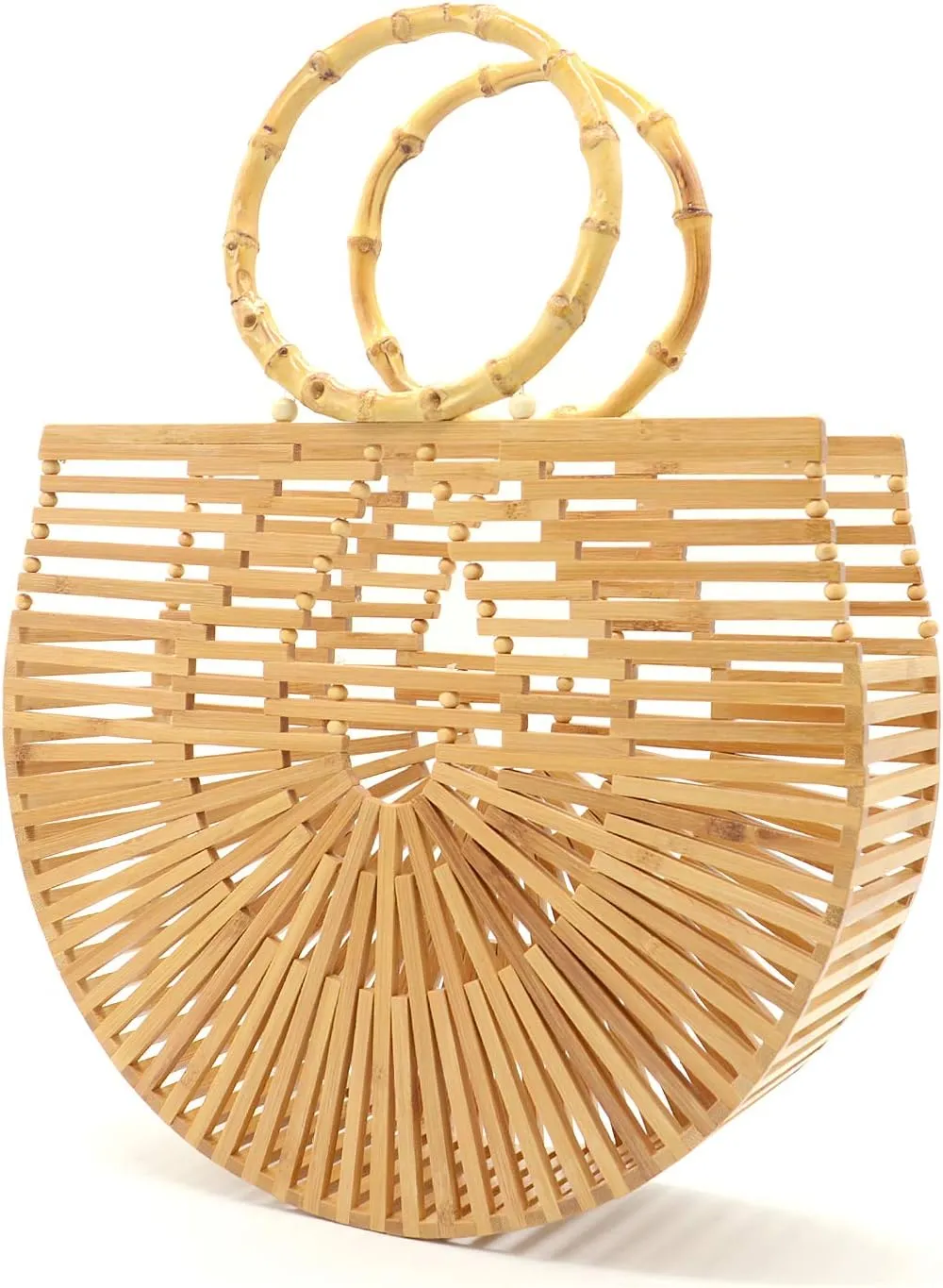 Womens Bamboo Handbags Handmade Purses Tote Bag Small