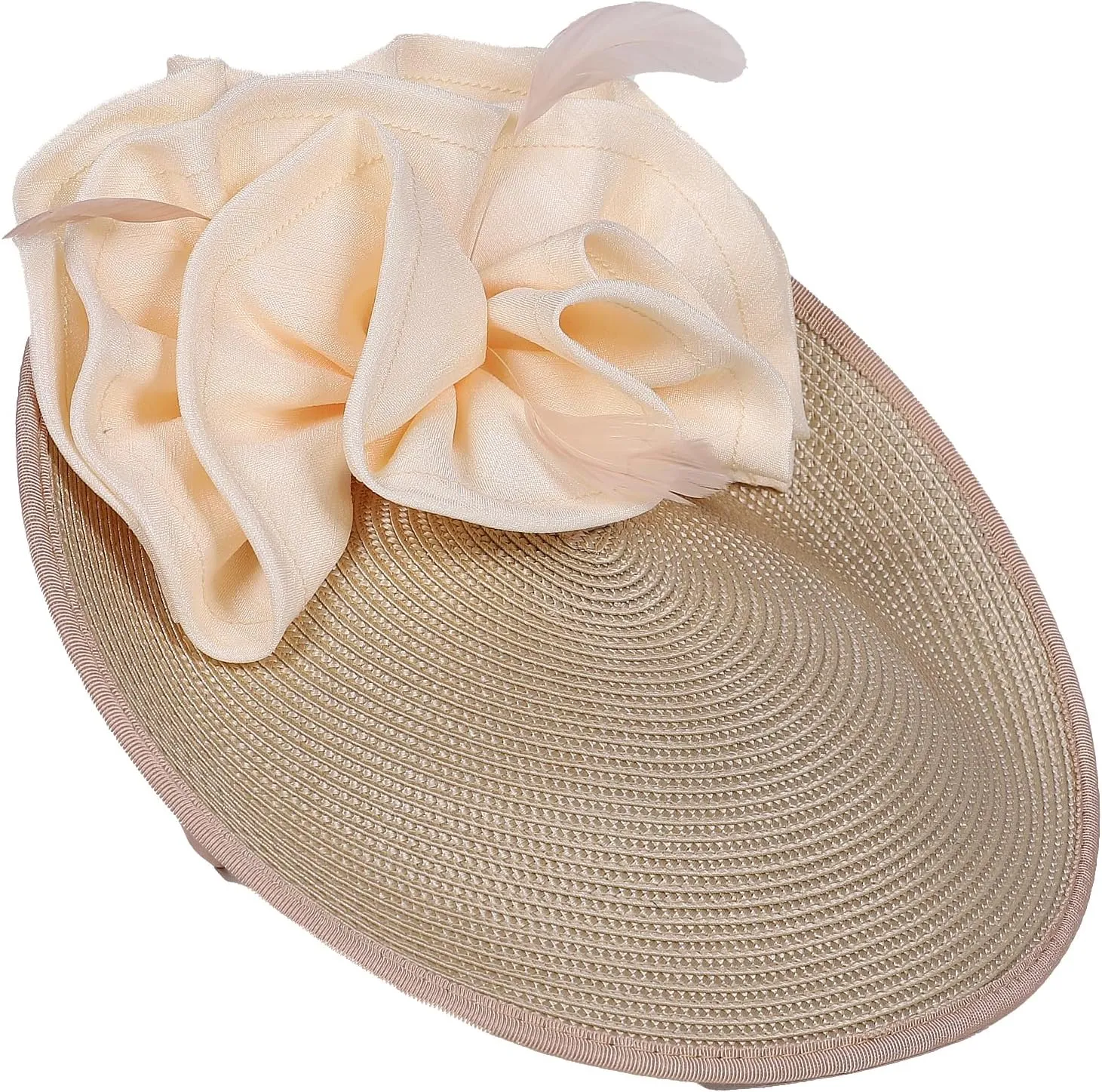 Women's Derby Hat Tea Party Fascinator Kentucky Church Hats Cocktail Wedding Pillbox Hat Headband