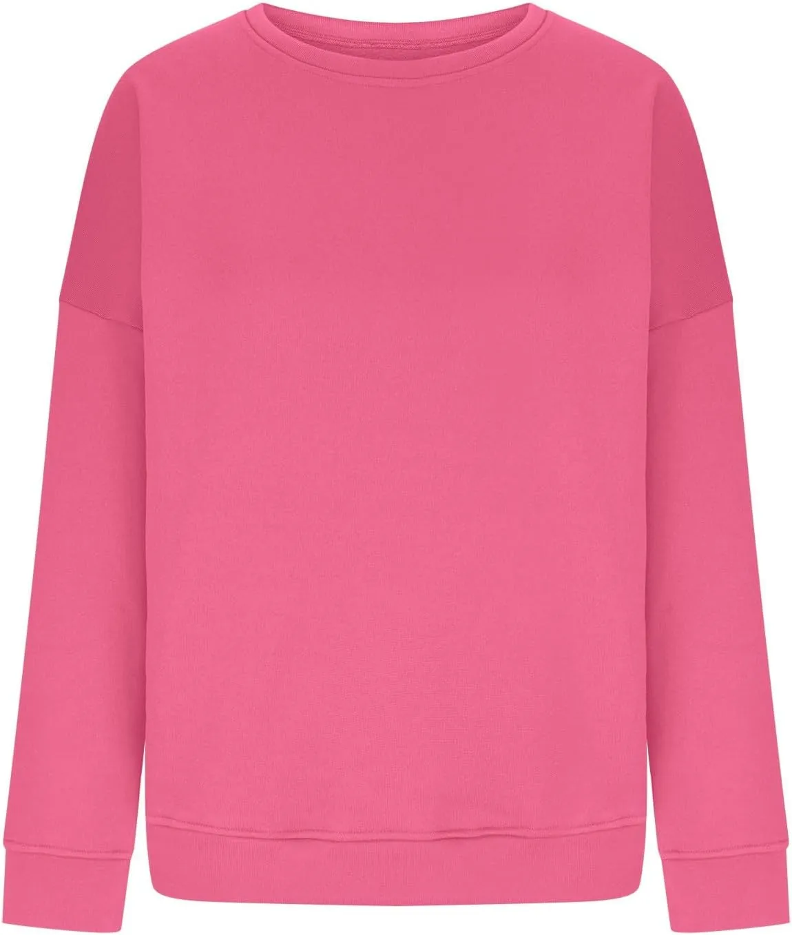 Women'S Fall Long Sleeve Solid Color Sweatshirt, Comfortable Fabric, Simple Design, Fashionable and Versatile