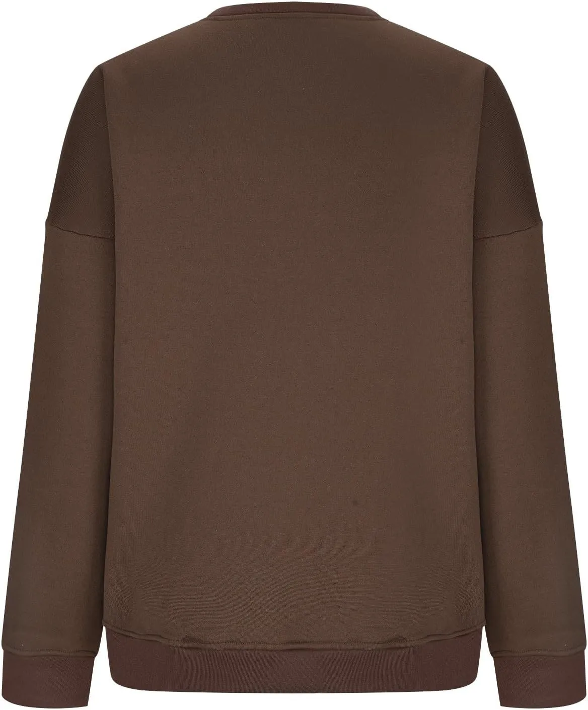 Women'S Fall Long Sleeve Solid Color Sweatshirt, Comfortable Fabric, Simple Design, Fashionable and Versatile