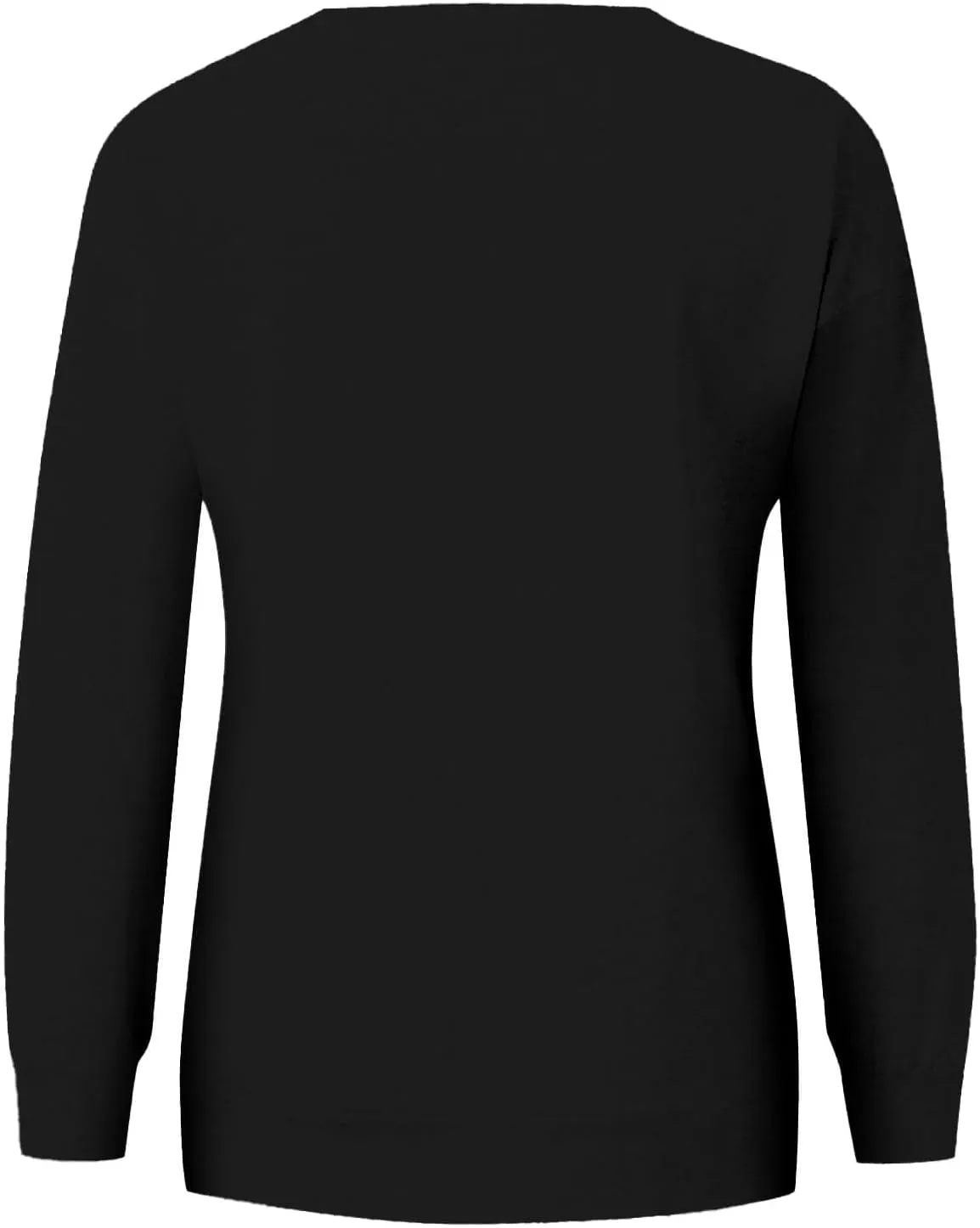 Womens Halooween Sweatshirt Regular Fit Cute Graphic Long Sleeve Crewneck Pullover Tunics Casual Fall Lightweight Top