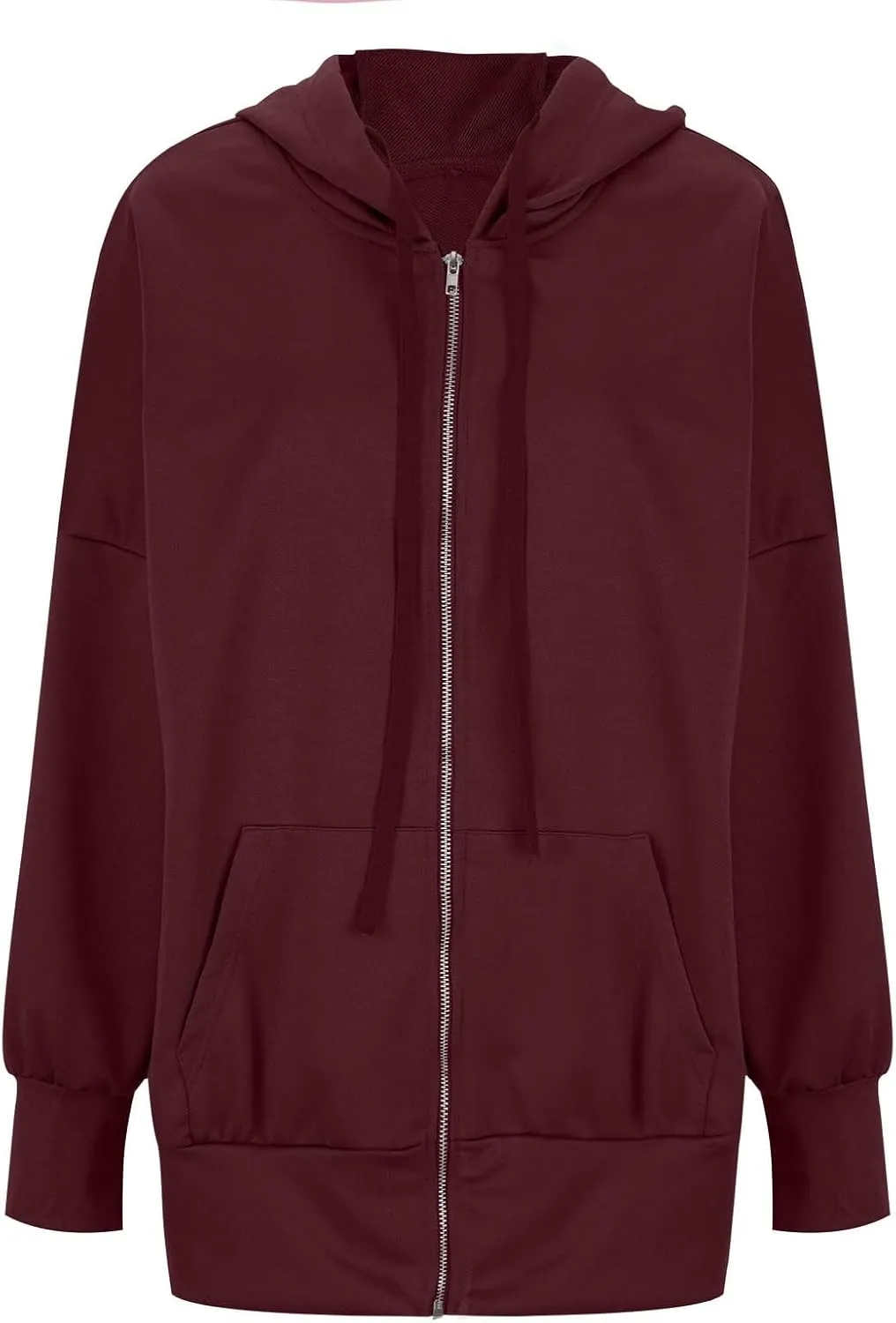 Womens Hoodies Oversized Sweatshirt Loose Casual Long Sleeve Zip Up Fall Outfits Fashion Jackets Outwear with Pockets