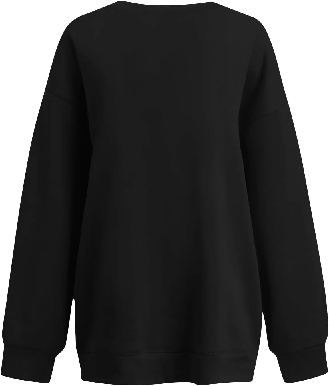 Womens Oversized Sweatshirt Fleece Pullover Comfy Crew Neck Sweatshirt Trendy Y2k Winter Outfits Preppy Clothes