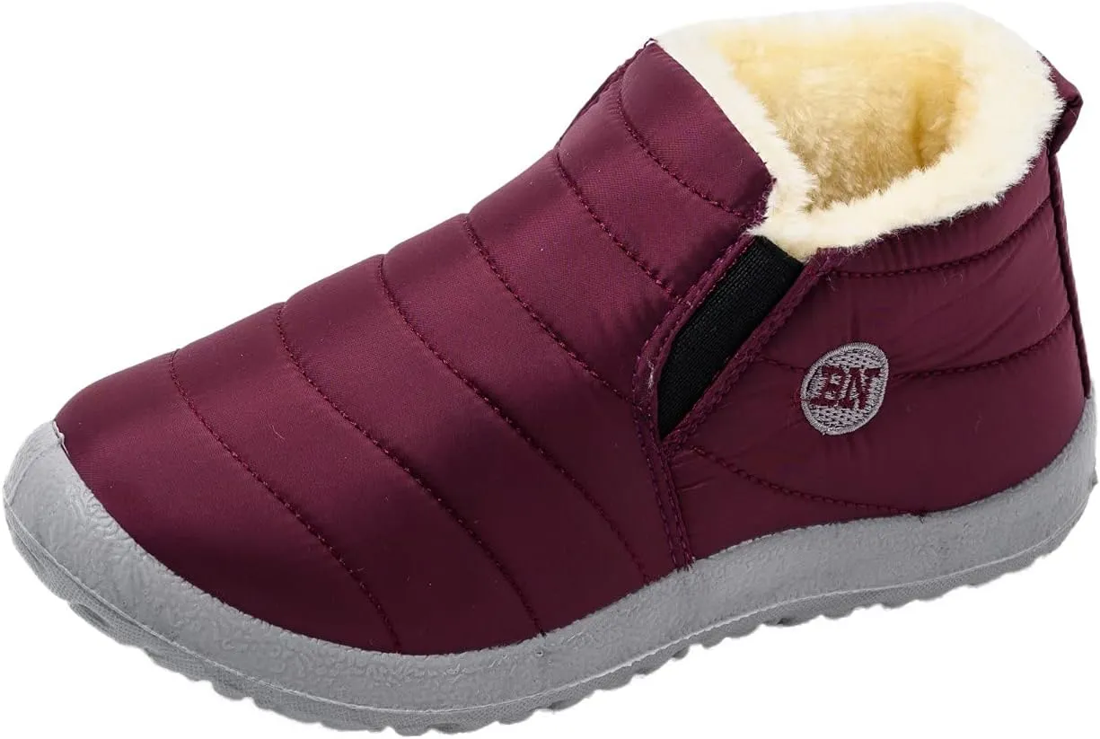 Womens Snow Boots Waterproof Insulated Size 7.5 Wide Width Snow Booties Women Black Winter Booties for Women Womens Walking Boots Waterproof Lightweight Botas De Invierno De Mujeres Peludas