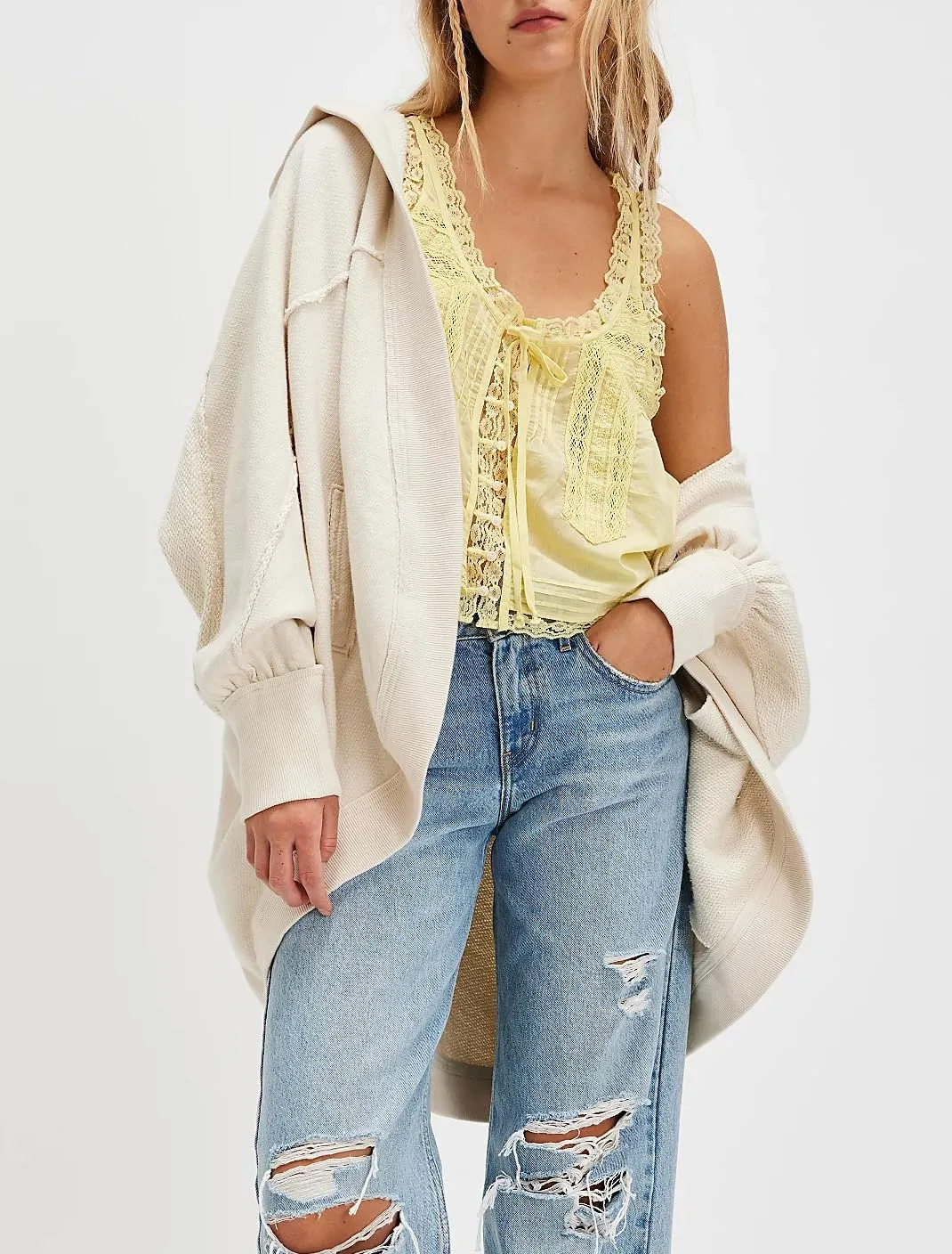 Womens Summer Flowy Tank Top with Lace Trim Button Down Chiffon Cami Shirt Boho Tie Front Ruffle Tank Crop Tops