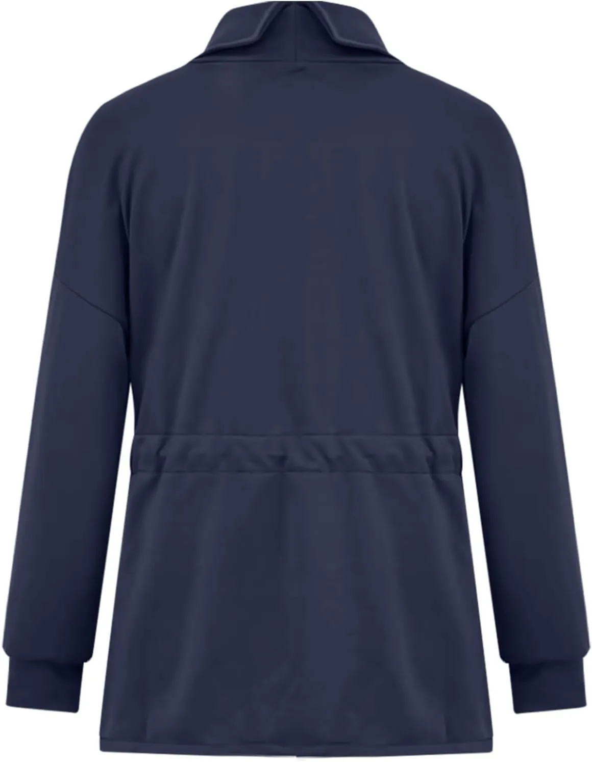 Womens Turtleneck Sweatshirts Long Sleeve Drawstring Waist Pullover Tops Trendy 2024 Fall Hoodies Preppy Outfits