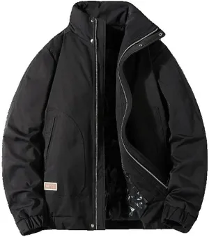 Xingfenly Winter Jacket Men Cotton Padded Coat Casual Plus Size Work Jackets Men' Clothing Baseball