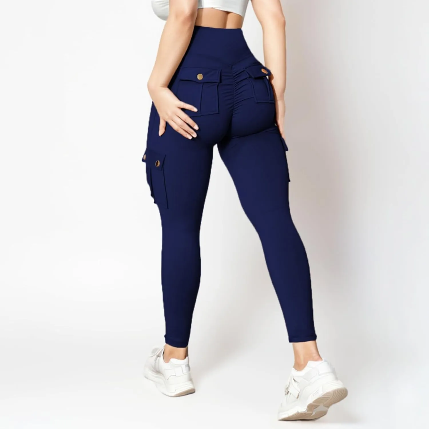 XOWRTE Linen Pants Women Summer,Wide Leg Casual Cotton Linen Pants High Waisted Elastic Waist Lounge Pants Beach Trousers