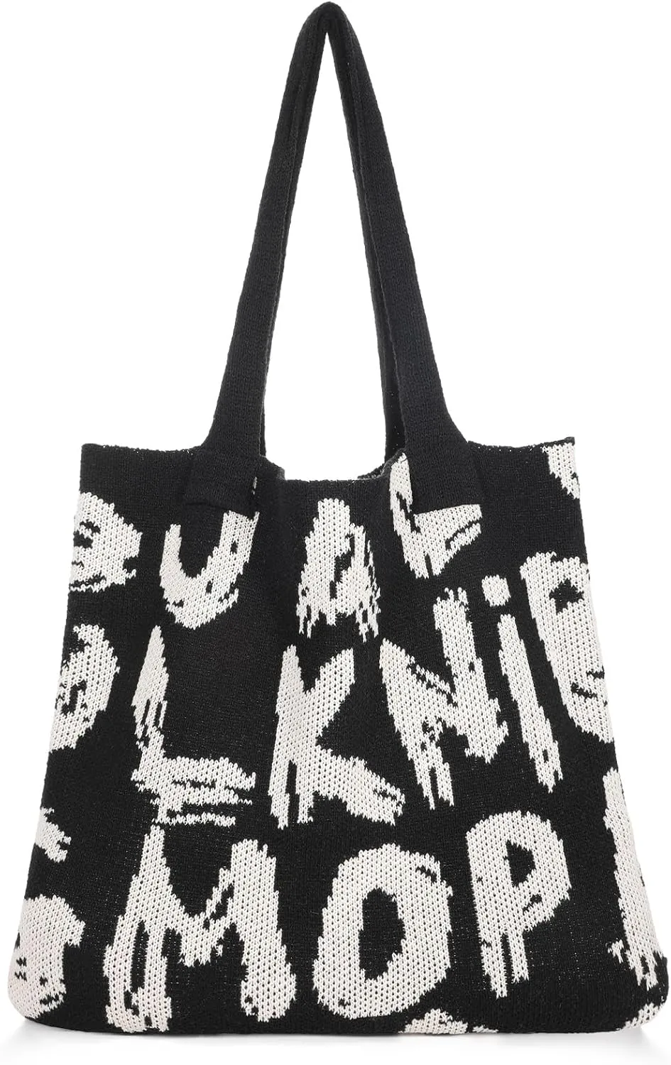 XZQTIVE Crochet Tote Bag for Women Mesh Beach bag for Summer Vacation Aesthetic Hobo Knit Shoulder Bag