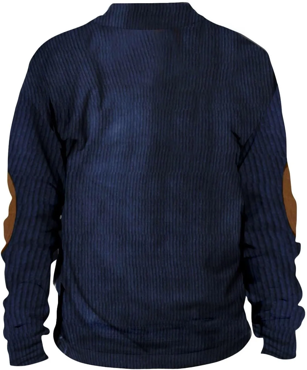 Ymosrh Men's Sweatshirt European Size Outdoor Casual Standing Collar Long-Sleeved Sweater Crewneck Sweatshirts, S-5XL