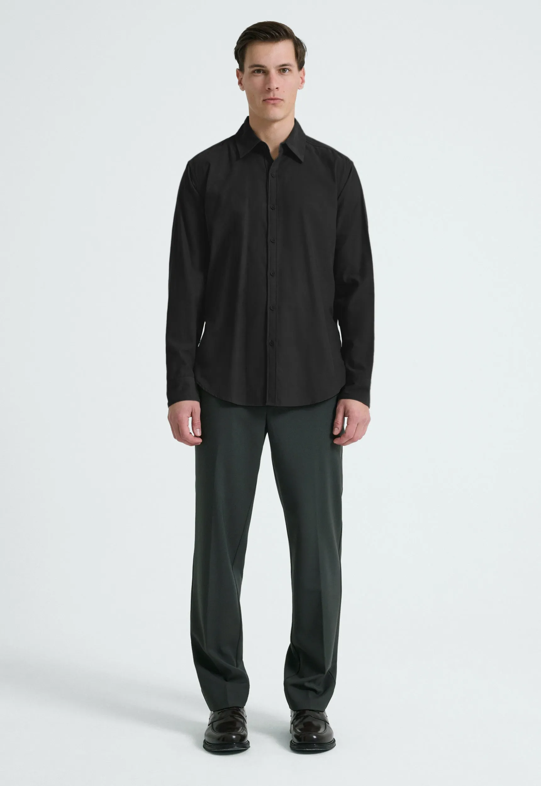 Yokem Cotton Shirt - Black