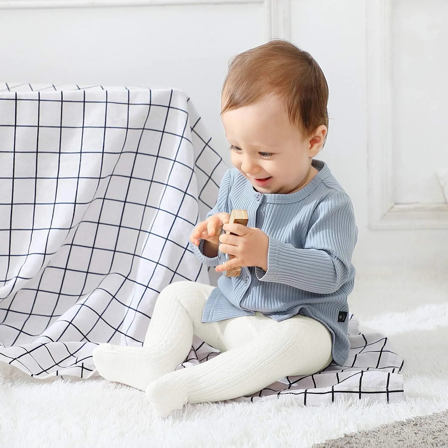 Zando Infant Soft Tights Toddler Seamless Leggings Tights for Baby Girls Winter Knit Warm Newborn Pants Stockings