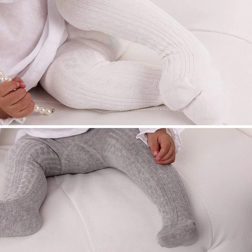 Zando Infant Soft Tights Toddler Seamless Leggings Tights for Baby Girls Winter Knit Warm Newborn Pants Stockings